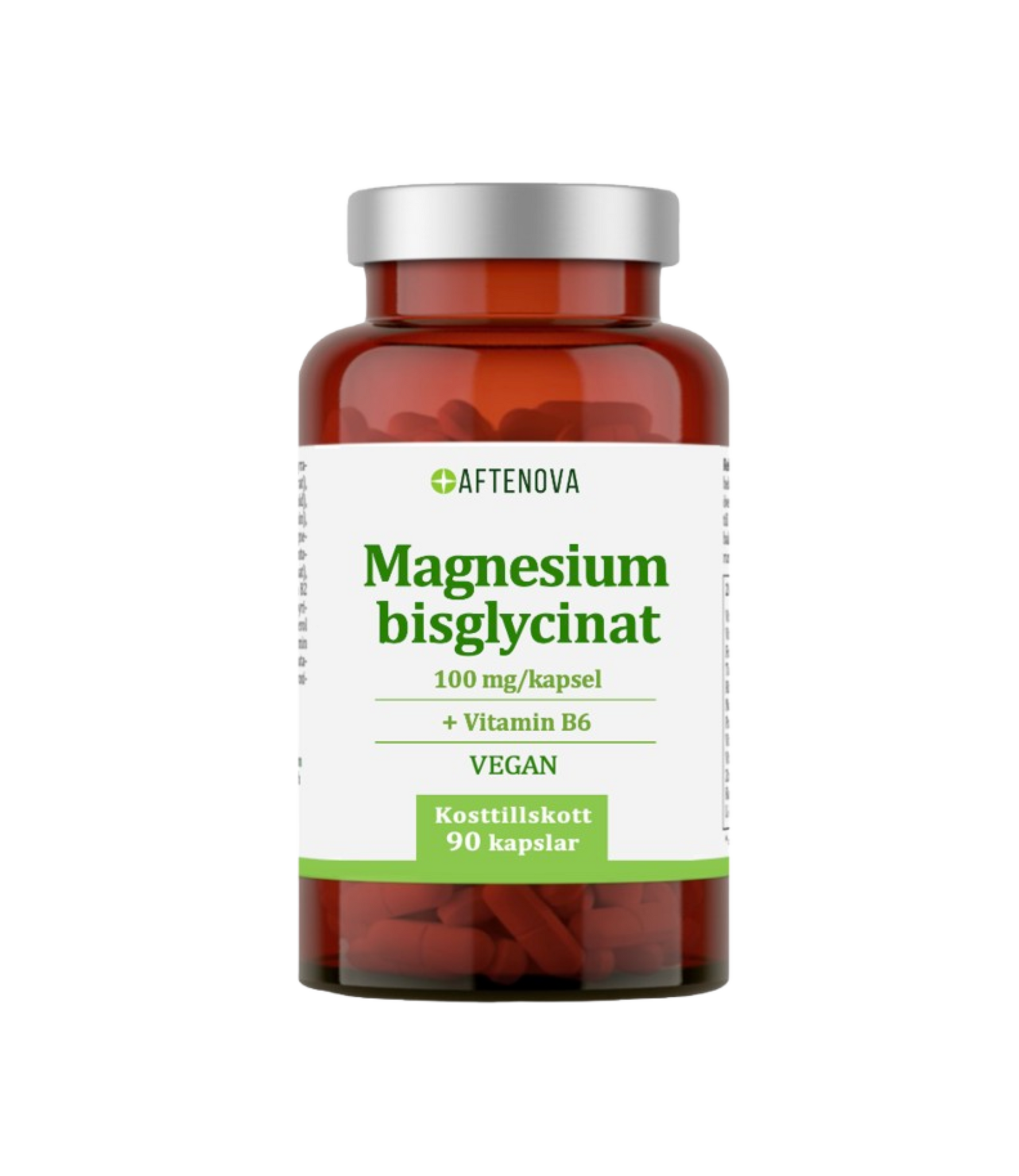 AfteNova Magnesium Bisglycinat 100mg, 90 kapslar
