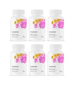 6 x Thorne Basic Prenatal, 90 kapslar