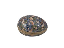 Påskägg William Morris Strawberry Thief Blå, 15 cm