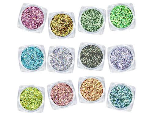Underbara glitterfärger 12 pack