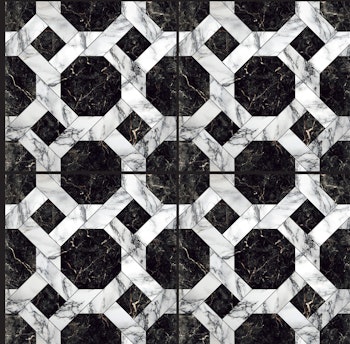 PREXIT 20 Marble Pattern - Svart vit marmor