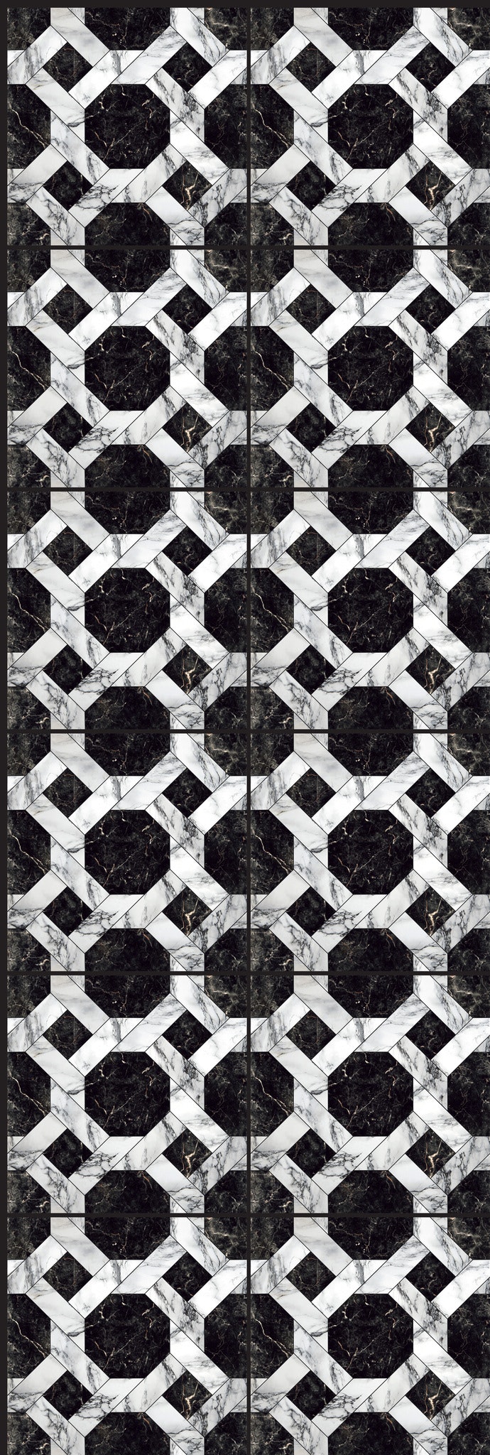PREXIT 20 Marble Pattern - Svart vit marmor