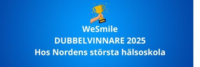 WeSmile Dubbelvinnare hos Nordens största hälsoskola