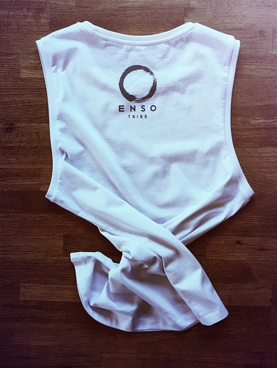NAMASTE - MUSCLE TANK - WHITE