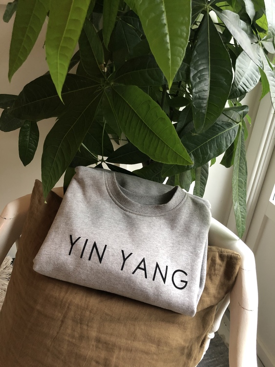 YIN YANG - SWEATER - GREY