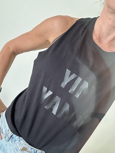 YIN YANG - TANK - BLACK