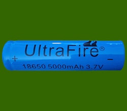 Kraftfullt 18650-Batteri 3,7V för Eftersöksbelysning