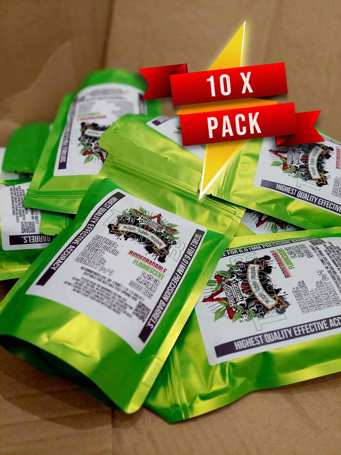 [ 10 pack ] KRINKOV'S PREMIUM BB'S 0.25G BIO TRACERS
