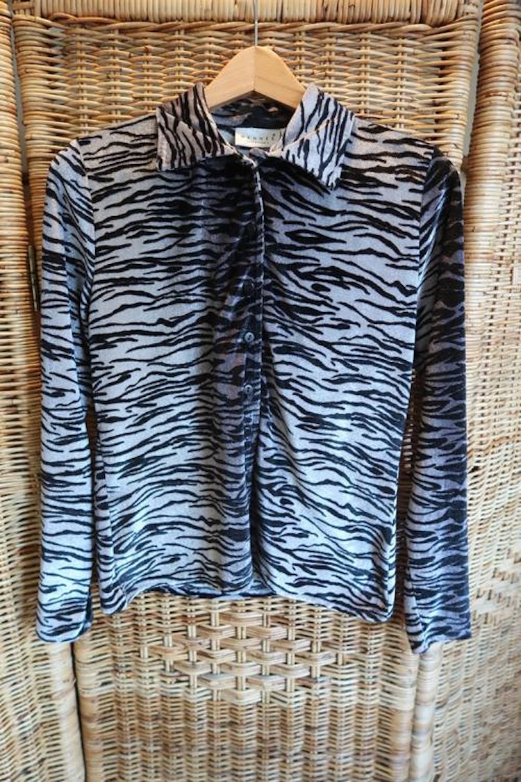 Zebra tröja grå
