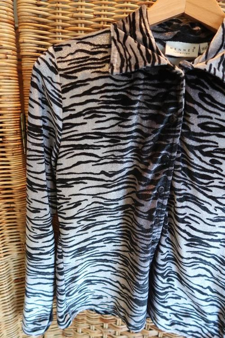 Zebra tröja grå