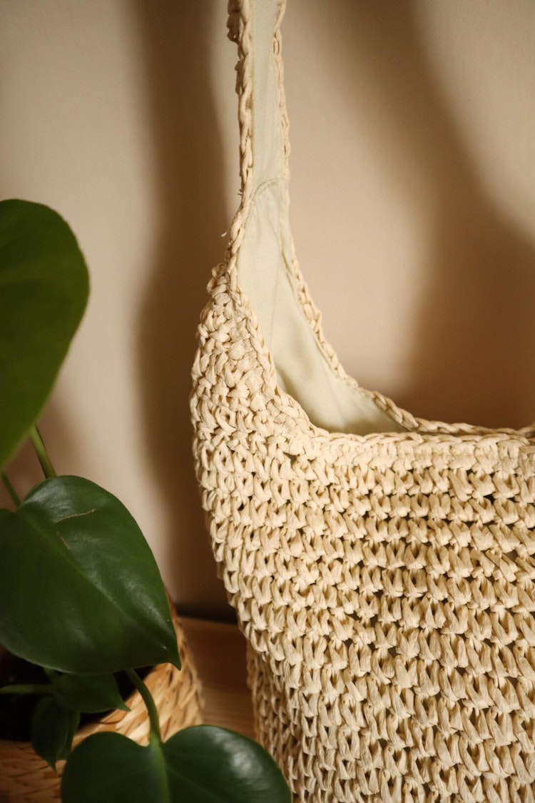 Beige väska