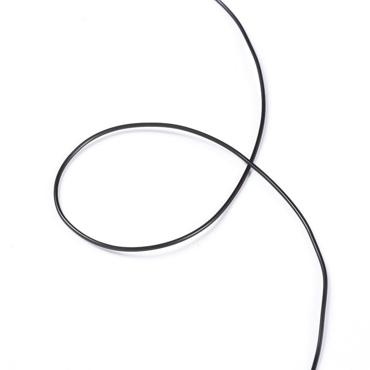 Elastisk tråd, 0,8mm, svart