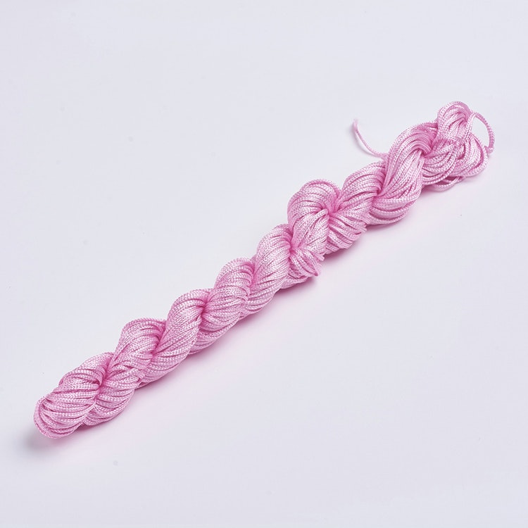 Nylon tråd 1mm, rosa