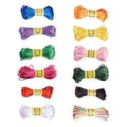 Polyester tråd, mix, 2,5mm