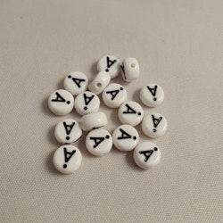 Bokstavspärlor, 7mm, Å