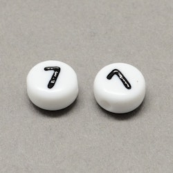 Sifferpärlor, 7mm, 7