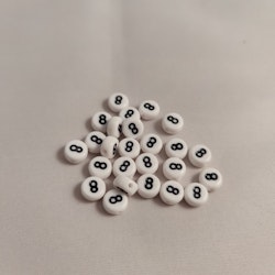 Sifferpärlor, 7mm, 8