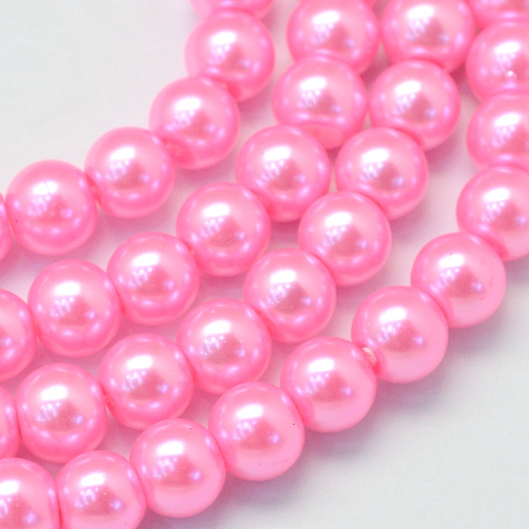 Baking Painted, 8~9mm, Hot pink