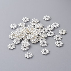 Mellandel, Silverfärgad, 6x1.3mm, 25st