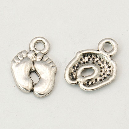 Barnfötter, Berlock, Tibetansk Silver, 25st