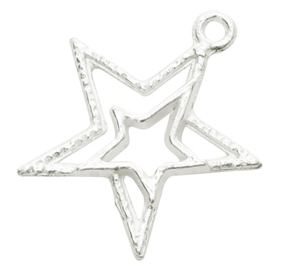 Stjärnor, Berlock, Silver, 10st