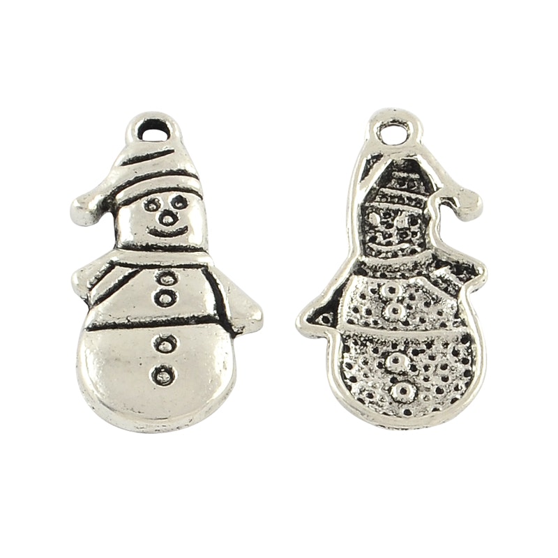 Snögubbe, Berlock, Tibetansk Silver, 20st