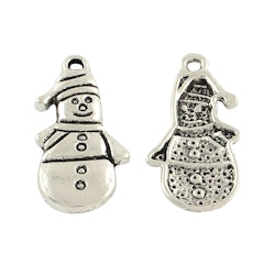 Snögubbe, Berlock, Tibetansk Silver, 20st