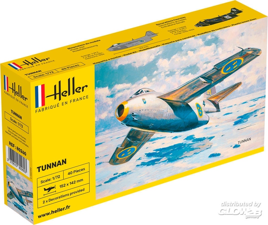 SAAB J29 Tunnan, 1/72