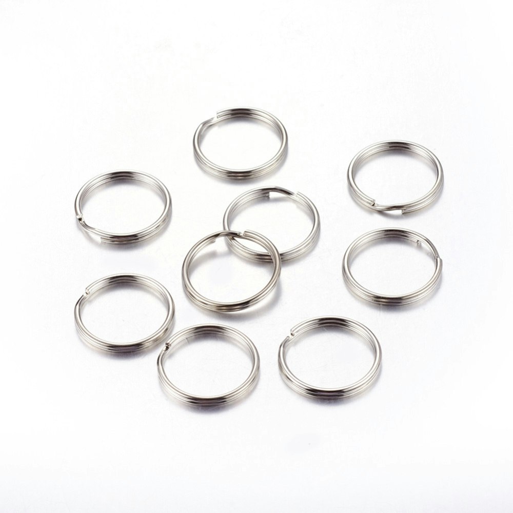 Nyckelringar, 20x2 mm, 10 st