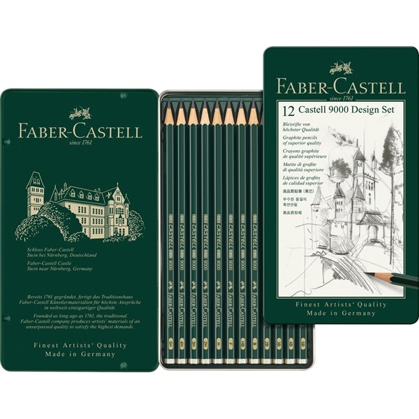 Blyertset Faber-Castell 9000 DESIGN SET