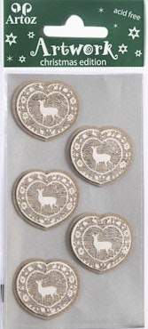 Deer white/wood