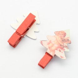Wooden clip, Christmas Tree