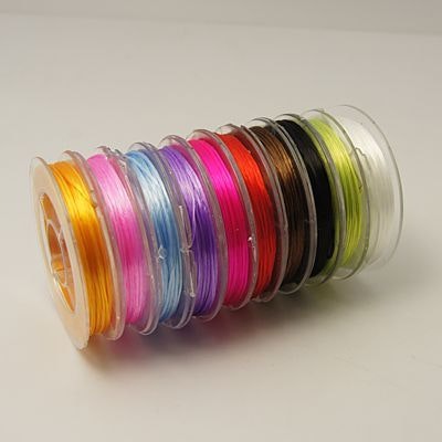 Elastisk tråd, 0,8mm, 10 Färger