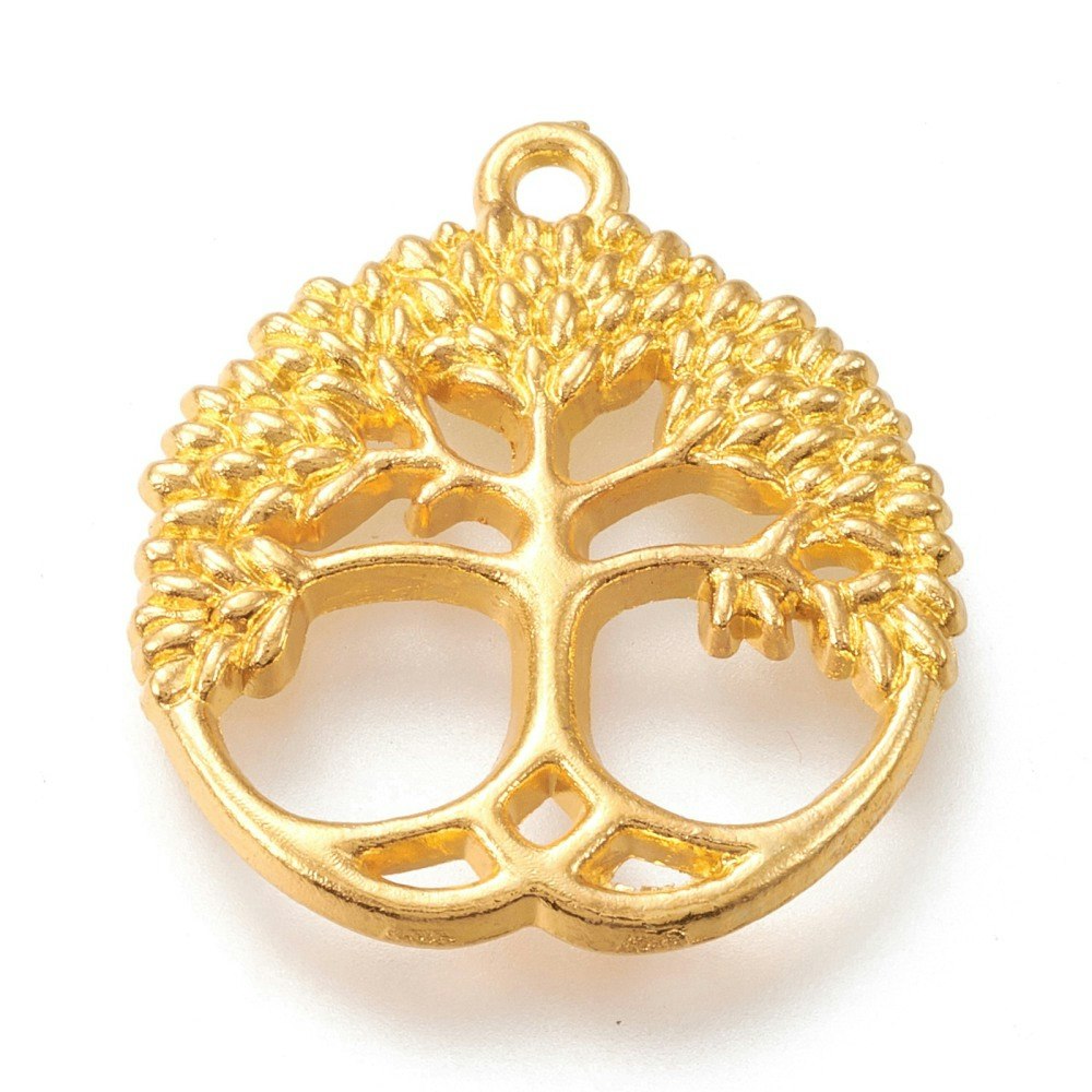 Tree of life, Berlock, Guld färgad, 2st