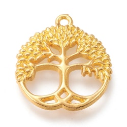 Tree of life, Berlock, Guld färgad, 2st