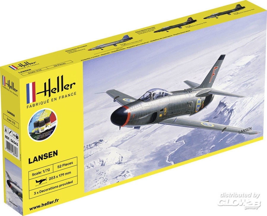 SAAB 32 Lansen, 1:72, Svenska Dekaler