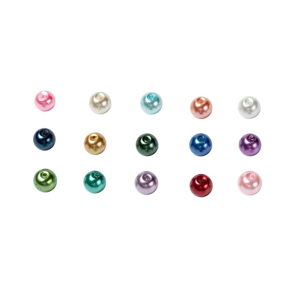 Glaspärlor, 8~9mm