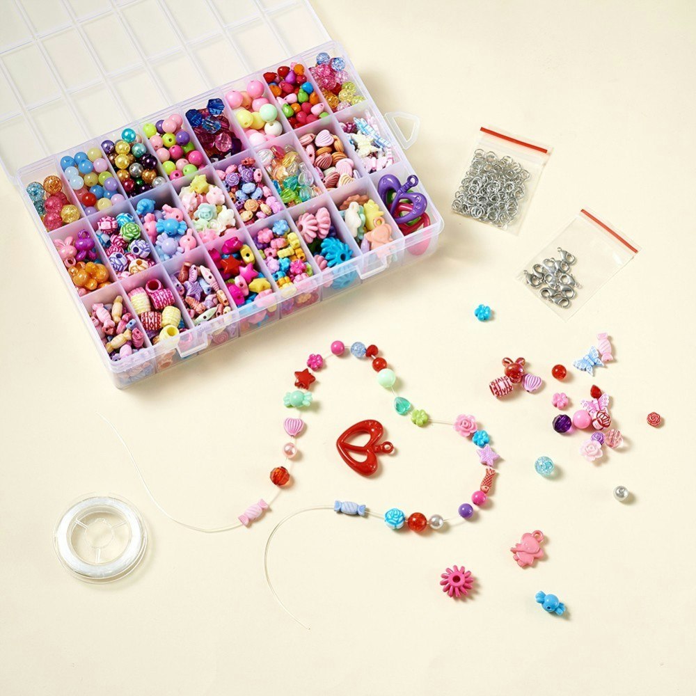 DIY smyckeskit plastpärlor