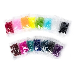 Frostade pärlor 6mm, 15 Färger