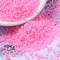 MIYUKI, Japanese Seed Beads, Round, 11/0, Opaque Cotton Candy Pink