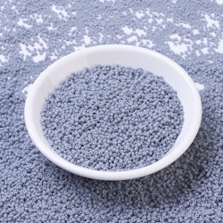 MIYUKI, Japanese Seed Beads, Round, 11/0, Opaque Cement Gray