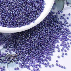 MIYUKI, Japanese Seed Beads, Round, 11/0, Silverlined Cobalt AB