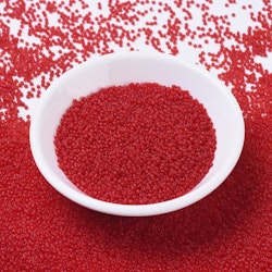 MIYUKI, Japanese Seed Beads, Round, 11/0, Matte Transparent Ruby
