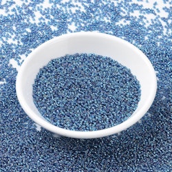 MIYUKI, Japanese Seed Beads, Round, 11/0, Silverlined Capri Blue AB