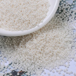 MIYUKI, Japanese Seed Beads, Round, 11/0, Antique Ivory Pearl Ceylon