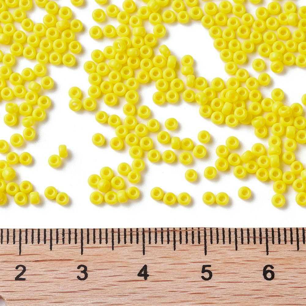 MIYUKI, Japanese Seed Beads, Round, 11/0, Opaque Yellow