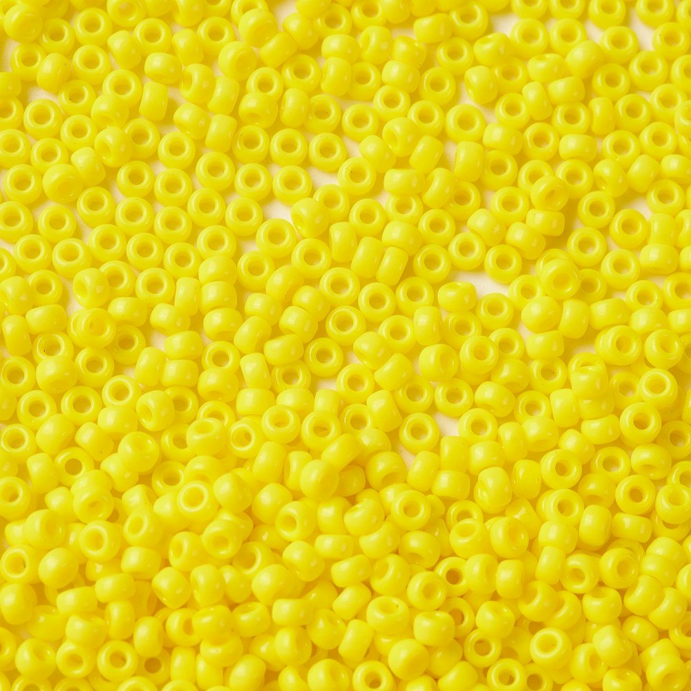 MIYUKI, Japanese Seed Beads, Round, 11/0, Opaque Yellow