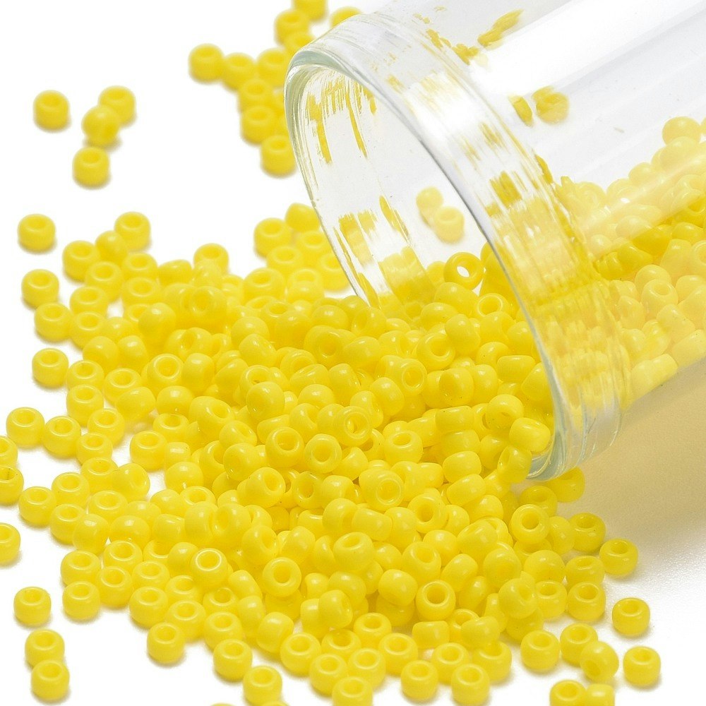 MIYUKI, Japanese Seed Beads, Round, 11/0, Opaque Yellow