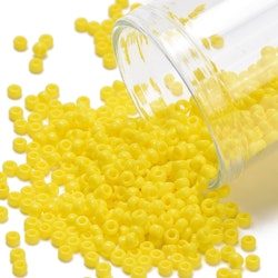 MIYUKI, Japanese Seed Beads, Round, 11/0, Opaque Yellow