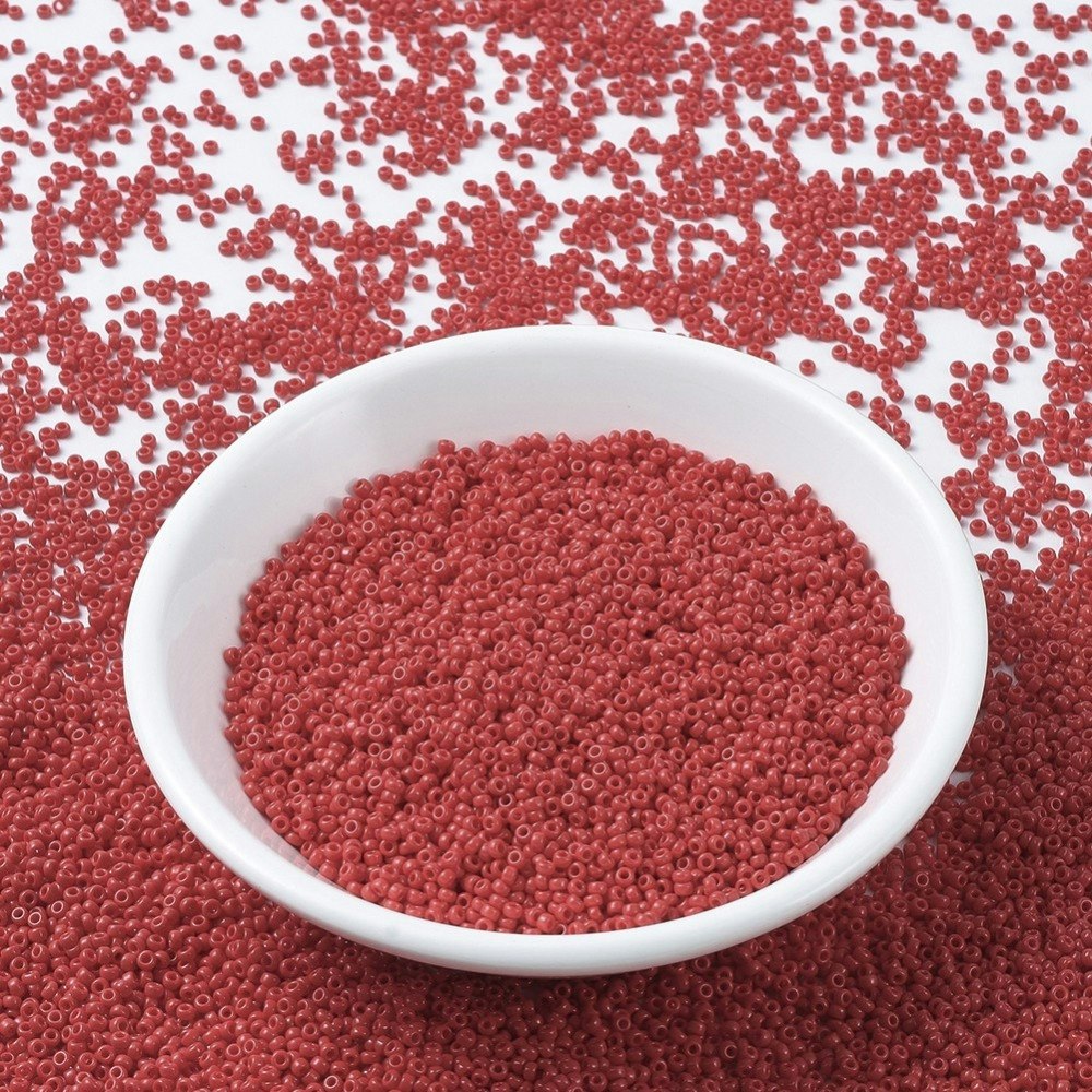 MIYUKI, Japanese Seed Beads, Round, 11/0, Opaque Red